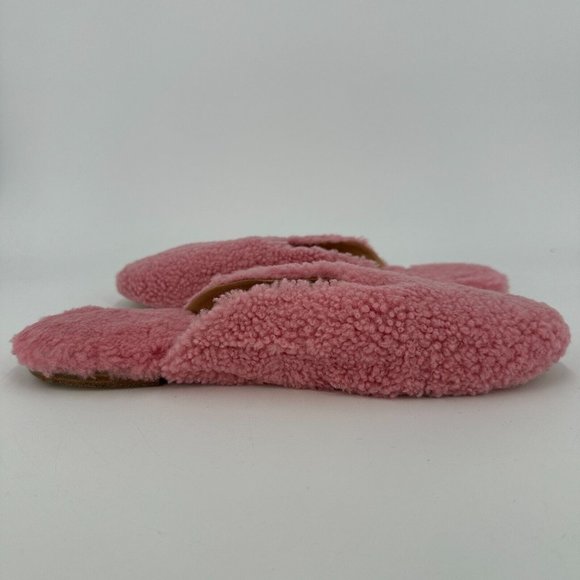 Sleeper Shearling Slide Slippers in Pink sz EU 41 US 10-10.5 Sheepskin NWOT $290 - Picture 9 of 10